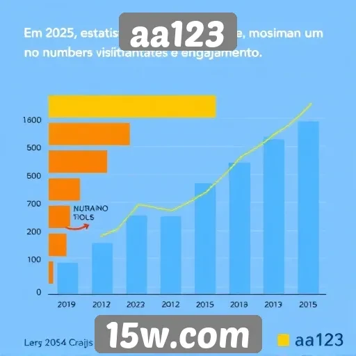 Estatísticas de acessos do site aa123 em 2025